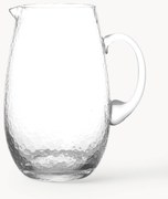 Veľký ručne fúkaný džbán's tepaným povrchom Hammered, 2 l