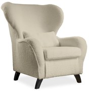 Béžové kreslo ušiak Miuform Miuf