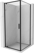 Mexen Exo-BR sprchový kút s otváracími dverami 90 x 90 cm, transparentný, čierny - 8181-090-090-70-00