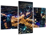 Obraz nočného mesta (90x60 cm)