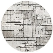 Koberec MATARA P157A svetlosivý / antracitový kruh
