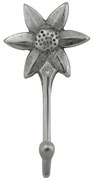 Strieborný kovový háčik kvetina - 6 * 3 * 11cm