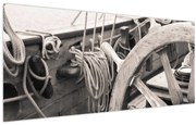 Obraz - Kormidlo plachetnice (120x50 cm)