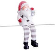 Červeno-biela svetelná dekorácia s vianočným motívom Santa Claus – Casa Selección