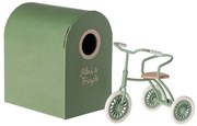 Maileg Trojkolka s prístreškom pre myšky Maileg Mouse Green