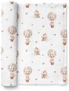 Luxusná osuška, plienka 110x110cm, bambusová, Veveričky