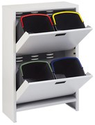 Mobil Plastic Zostava skrinky a 4 košov na triedený odpad, 4 x 20 litrov