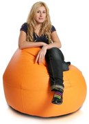 INTERMEDIC SK - Sedací vak Viper 95x110 cm | multifunkčný komfortný vak na sedenie aj ležanie Farba: NC09 - Oranžová pomaranč (Polyester)