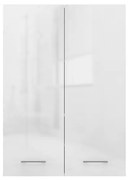 Dubová kúpeľňová skrinka POLA lesklá biela