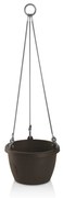 Gardenico Samozavlažovací závesný kvetináč Marina hnedá, pr. 25 cm, pr. 25 cm