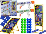 LEAN Toys Hra 4 v 1 Foamball Target Throw Bags Foamball Gun