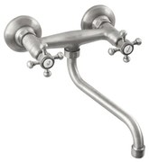 Nástenná umývadlová batéria v matne striebornej farbe (1 výstup) Antea – Sapho