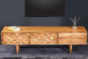 Dizajnový stolík pod TV z masívu Alpine Akácia 145cm