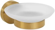 Sapho Sapho, X-ROUND GOLD mydeľnička, mliečne sklo, zlatá matná, XR803GB