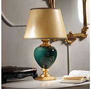 ONLI - Stolná lampa AMADEUS 1xE27/15W/230V 72 cm zelená/zlatá