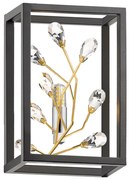 Zuma Line W0578-01A-B5TF - Nástenné svietidlo SPRING 1xG9/33W/230V čierna/zlatá