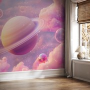 Fototapeta - Ružová planéta (147x102 cm)