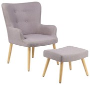 Svetlosivé kreslo Coco - Støraa