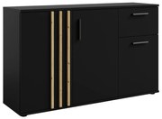 Komoda TOLIS 3D1S, čierna