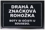 Drahá a značková rohožka 40x60 cm – na von aj na doma, 40x60, čierna, Mercury Flooring