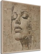 Obraz na dreve - Tvár v runách času