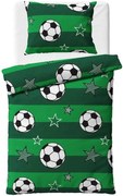 Bavlnené posteľné obliečky Futbalové lopty - 100% bavlna Renforcé - 70x90 cm + 140x200 cm