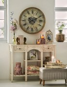 Krémový fotorámček s kvetinami a motýliky - 22*2*27 cm / 15*20 cm