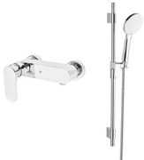 Sprchová batéria SAT Fusion so sprchovacím setom 150 mm chróm SATBSFU268CPSET