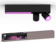 Philips-LED RGBW Stmievateľné bodové svietidlo Hue CENTRIS 2xGU10/4,2W + LED/11W