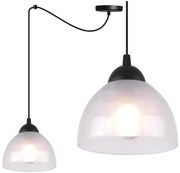 Závesné svietidlo Venice Spider, 1x mliečne sklenené tienidlo