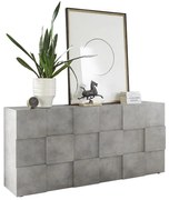 Komoda SERIAN betónovo sivá