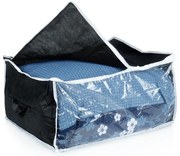 VILDE Textilný box na uskladnenie posteľnej bielizne ÚLOŽNÝ, 80L, 60 x 45 x 30 cm