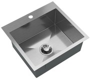 Gamma Gamma, 1-komorový oceľový drez 480x450x210 mm, brúsená oceľ, GMA-S4845-CH