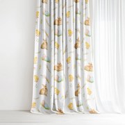 Goldea veľkonočný dekoračný záves - veselá veľká noc 140x150 cm