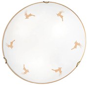 Kolarz 731.12.4.150-Nástenné svietidlo NONNA 2xE27/60W/230V, priemer 40 cm, jelení ružové zlato