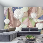 Fototapeta - 3D Abstrakcia v pastelových farbách (147x102 cm)