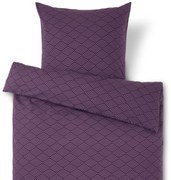 Flanelová posteľná bielizeň, štandardná veľkosť, fialová