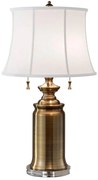 Feiss FE-STATEROOM-TL-BB - Stolná lampa STATEROOM 2xE27/60W/230V mosadz