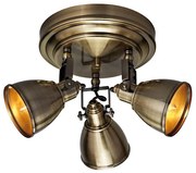 Markslöjd 104050 - Bodové svietidlo FJÄLLBACKA 3xE14/40W/230V mosadz