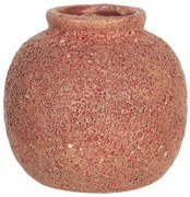 Tehlovo zafarbená váza Root - Ø 8 * 8 cm