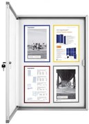 Vonkajšia vitrína Magnetoplan 6 x A4 - magnetická, hliník