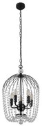 Searchlight 30216-5BK - Luster na reťazi SHOWER 5xE14/60W/230V čierna