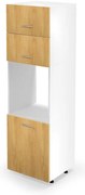 Dolná skrinka vysoká Vento DP-60/214, biela / dub medový