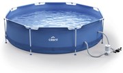 Crivit Bazén Metal Frame s filtračným čerpadlom, 300 x 76 cm (100363695)