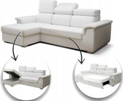 Rozkladací Rohový Box 247 X 165 CM S Úložným Priestorom, Opierka Hlavy, Skladová Ponuka