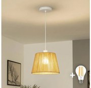Brilagi - LED luster na lanku CERIA BOHO 1xE27/40W/230V priemer 28 cm hnedý