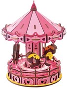 Drevené 3D puzzle Kolotoč