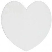 Koberec protišmykový SHAPE 3105 Srdce Shaggy - slonia kosť plyš