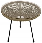 Záhradný stolík ACAPULCO - béžový