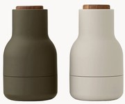 Súprava mlynčekov na soľ a korenie's drevenými vrchnákmi Bottle Grinder, 2 diely